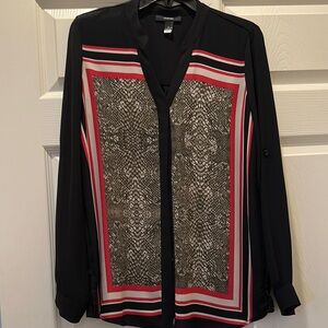 Elegant Black and Red Men's Shirt